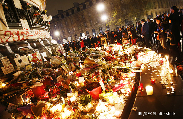 Tributes after Paris Terror Attacks, France - 16 Nov 2015